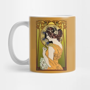 Pre-Raphaelite Girl 4 (Orange) Mug